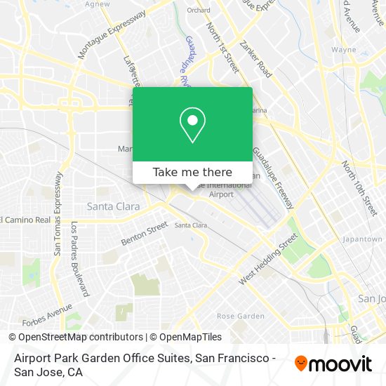 Mapa de Airport Park Garden Office Suites