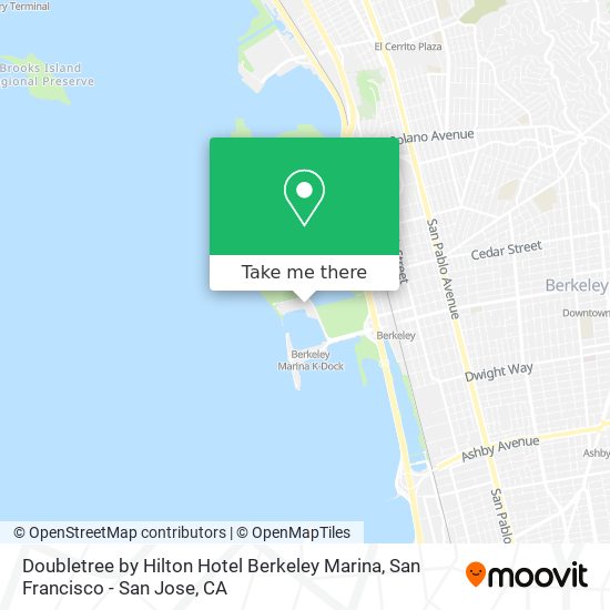 Doubletree by Hilton Hotel Berkeley Marina map