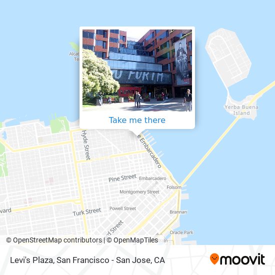 How to get to Levi's Plaza in North Beach, Sf by Bus, Light Rail, BART or  Train?