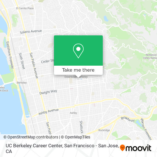 UC Berkeley Career Center map