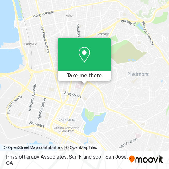 Mapa de Physiotherapy Associates