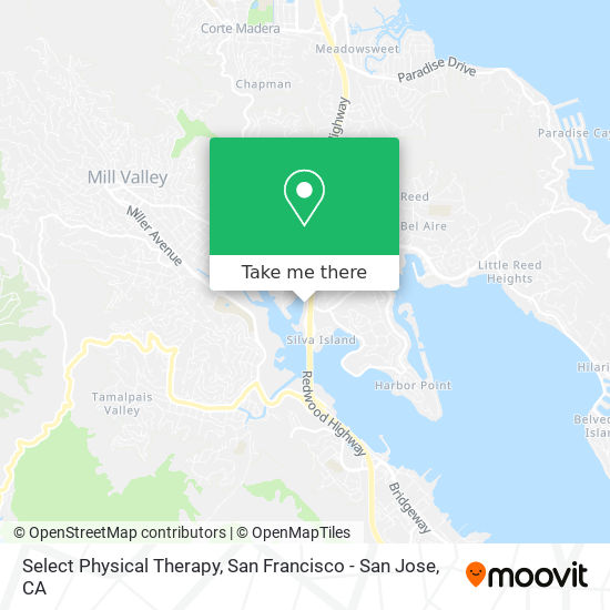 Select Physical Therapy map