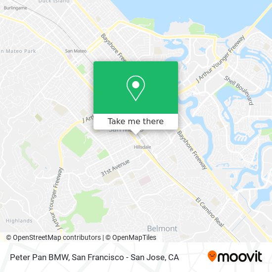 Mapa de Peter Pan BMW
