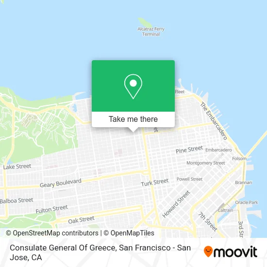 Mapa de Consulate General Of Greece