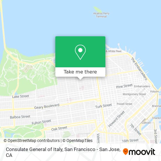 Mapa de Consulate General of Italy