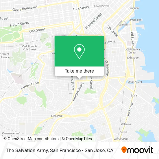 The Salvation Army map