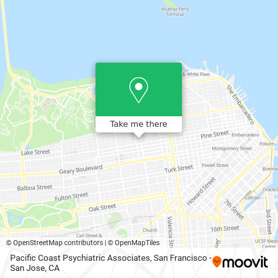 Mapa de Pacific Coast Psychiatric Associates