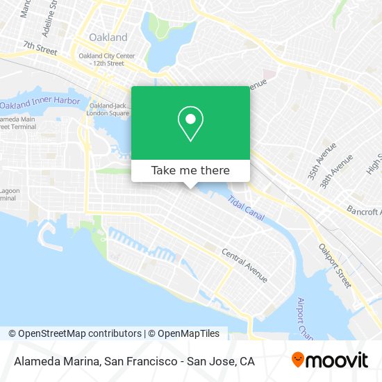 Alameda Marina map