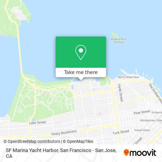 SF Marina Yacht Harbor map