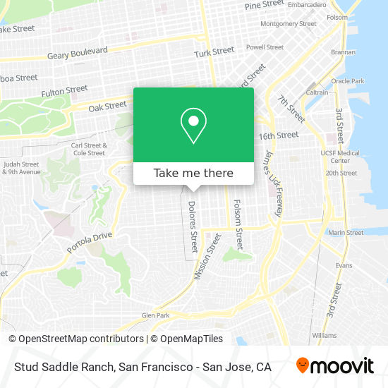 Stud Saddle Ranch map