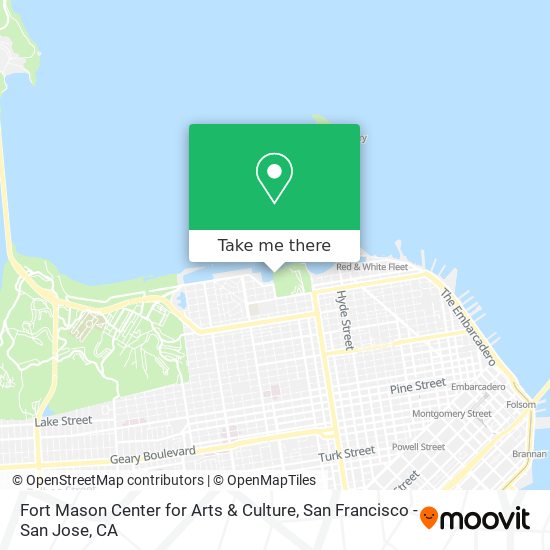 Fort Mason Center for Arts & Culture map