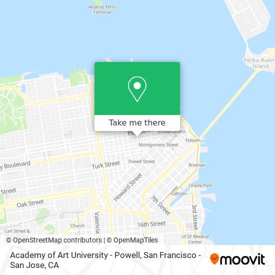 Academy of Art University - Powell map