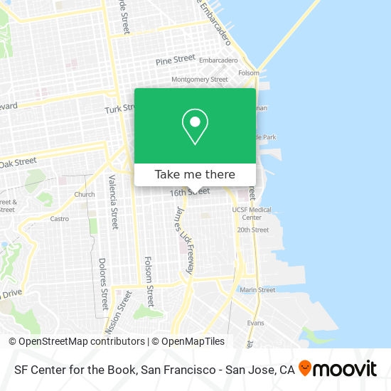 SF Center for the Book map