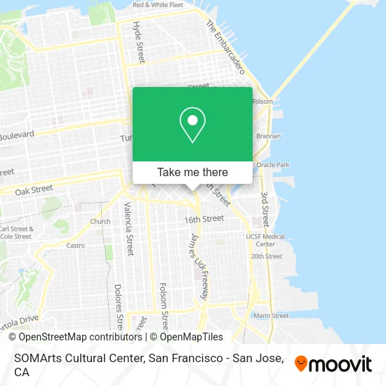 Mapa de SOMArts Cultural Center