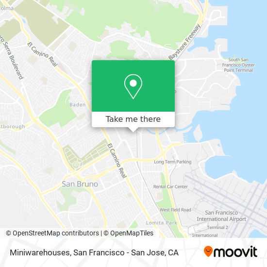 Miniwarehouses map