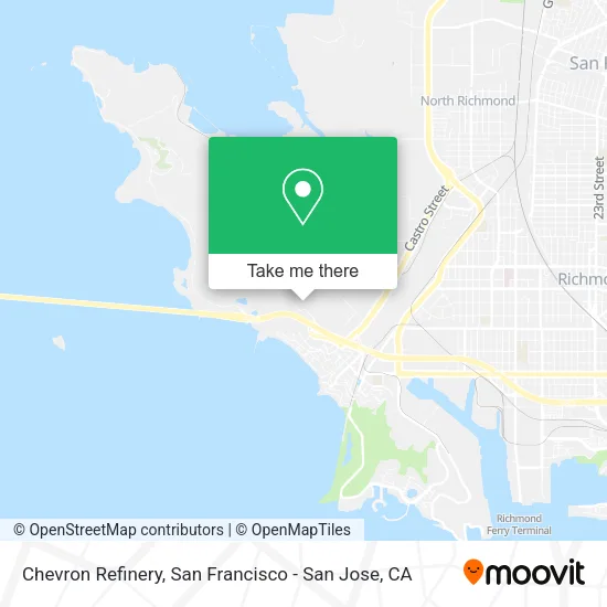 Chevron Refinery map