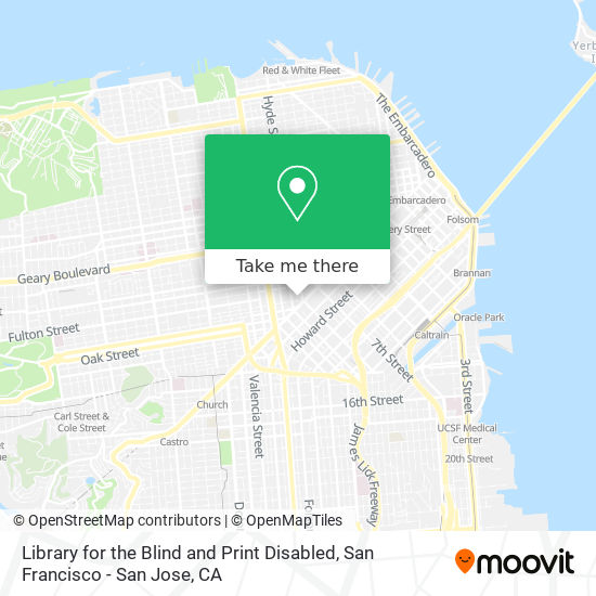 Library for the Blind and Print Disabled map