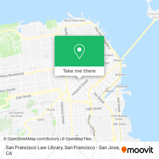 San Francisco Law Library map