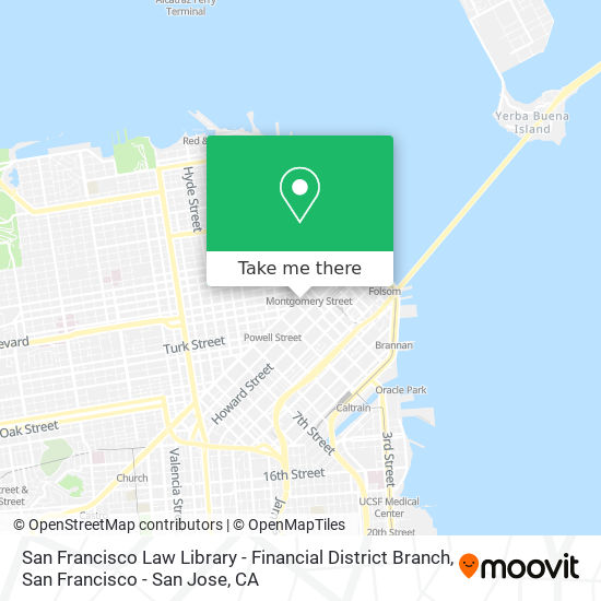 Mapa de San Francisco Law Library - Financial District Branch