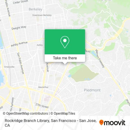 Mapa de Rockridge Branch Library