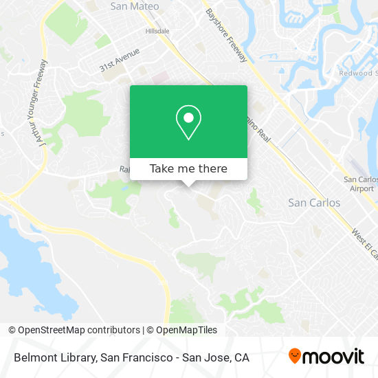 Belmont Library map