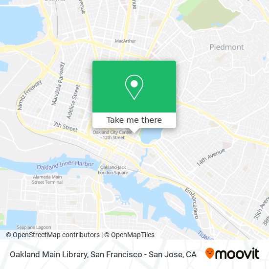 Oakland Main Library map
