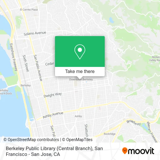 Mapa de Berkeley Public Library (Central Branch)