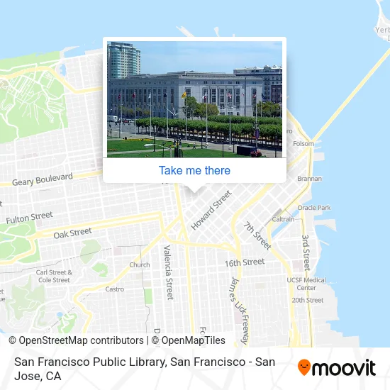 San Francisco Public Library map