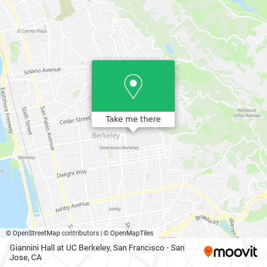Mapa de Giannini Hall at UC Berkeley