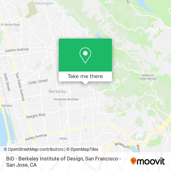 BiD - Berkeley Institute of Design map