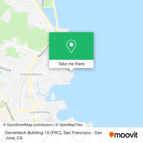 Genentech Building 10 (FRC) map