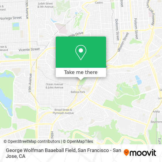 George Wolfman Baaeball Field map