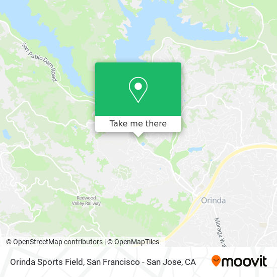 Orinda Sports Field map