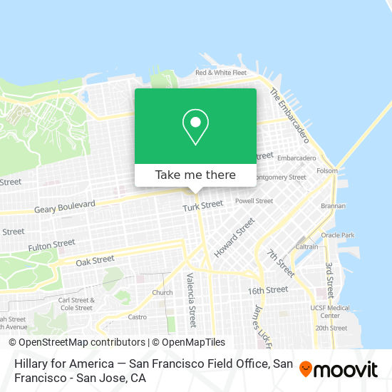 Hillary for America — San Francisco Field Office map