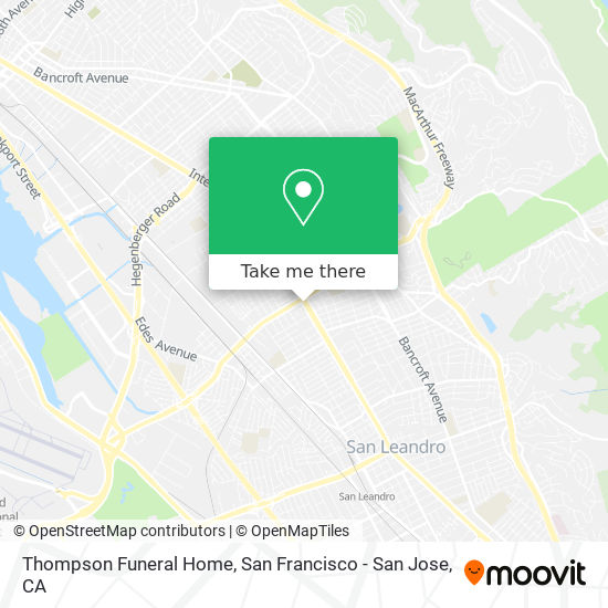 Thompson Funeral Home map