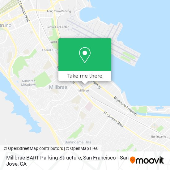 Millbrae BART Parking Structure map