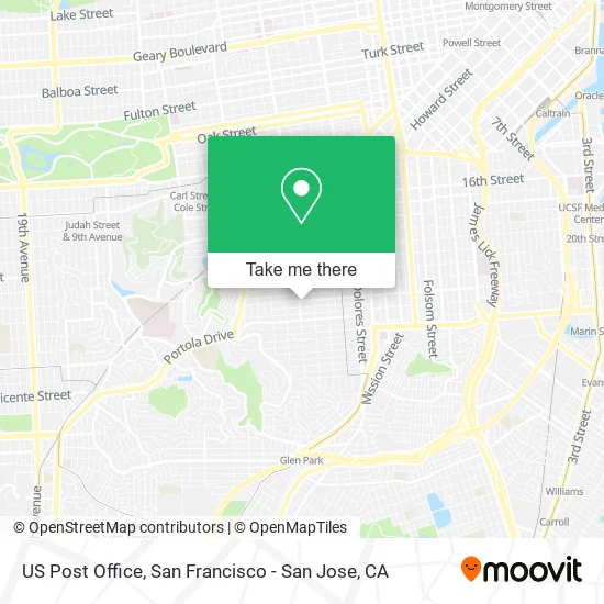 Mapa de US Post Office