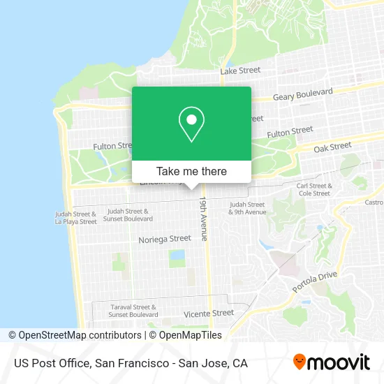 Mapa de US Post Office