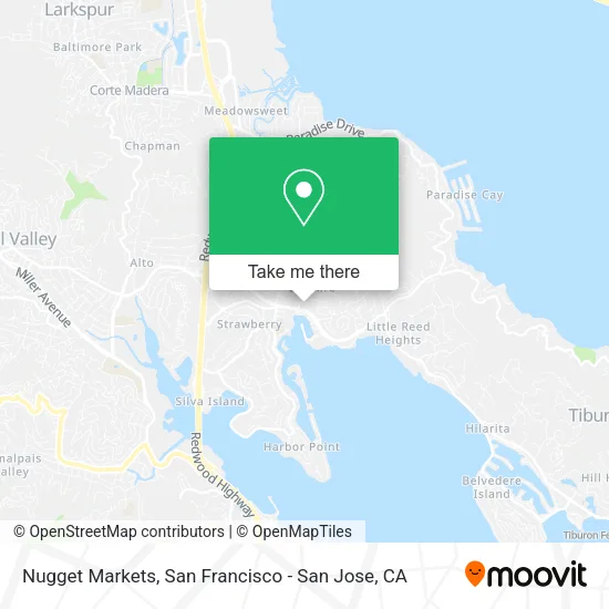 Mapa de Nugget Markets