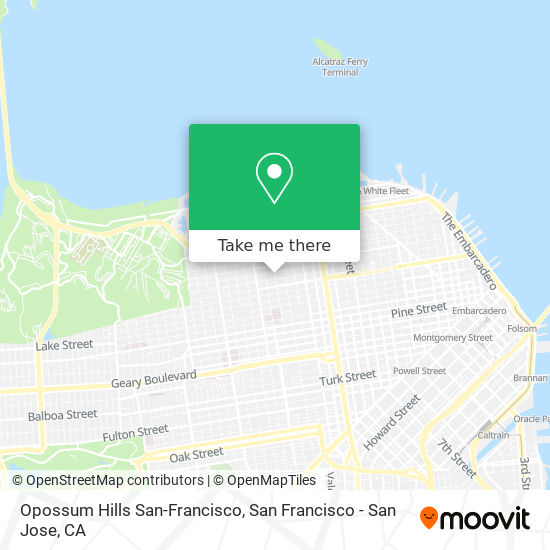 Opossum Hills San-Francisco map