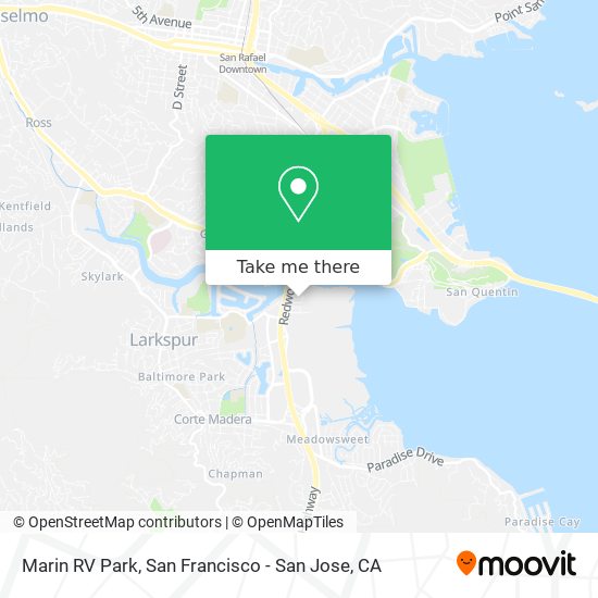 Marin RV Park map