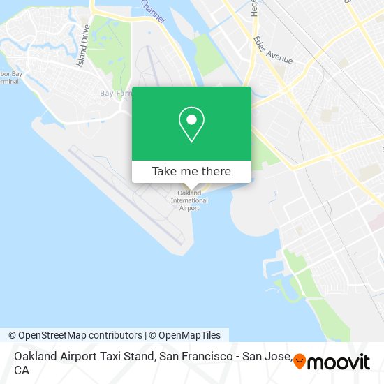 Mapa de Oakland Airport Taxi Stand