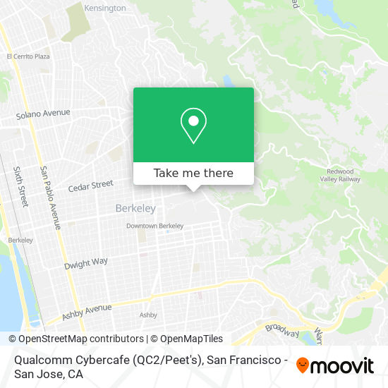 Qualcomm Cybercafe (QC2 / Peet's) map