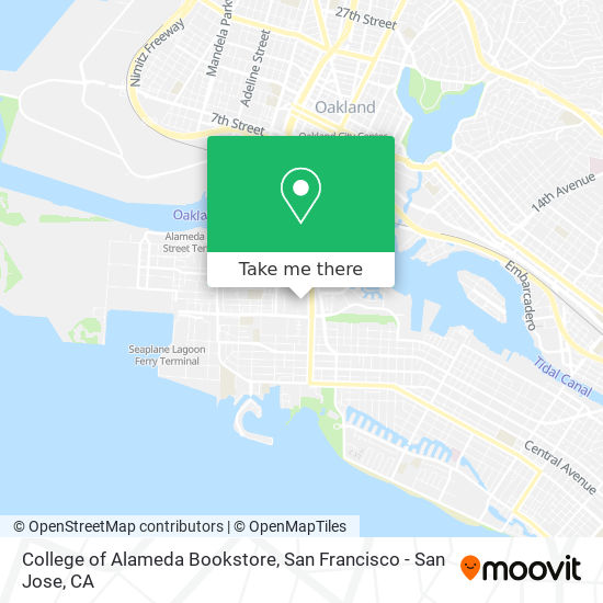 College of Alameda Bookstore map