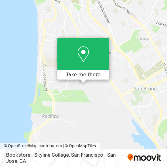 Bookstore - Skyline College map