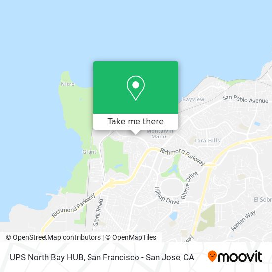 Mapa de UPS North Bay HUB