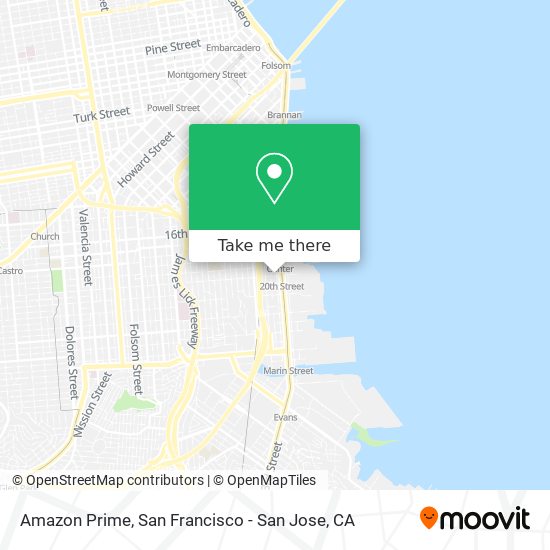 Amazon Prime map