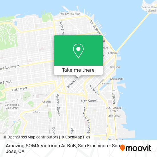 Amazing SOMA Victorian AirBnB map