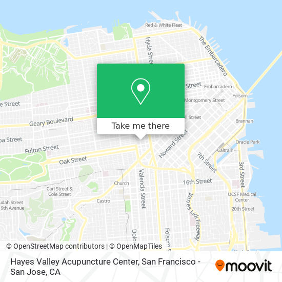 Hayes Valley Acupuncture Center map