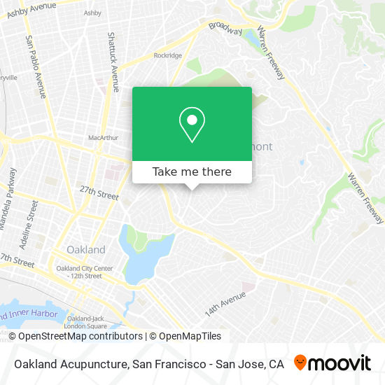 Mapa de Oakland Acupuncture